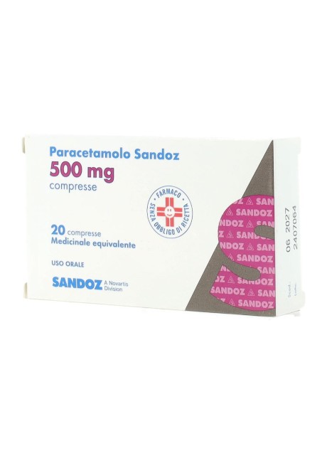 PARACETAMOLO (SANDOZ)*20 cpr 500 mg