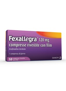 Fexallegra 10 compresse rivestite per il trattamento dell'allergia stagionale - 120 milligrammi di fexofenadina cloridrato