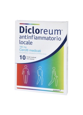 DICLOREUM ANTINFIAMMATORIO LOCALE*10 cerotti 180 mg