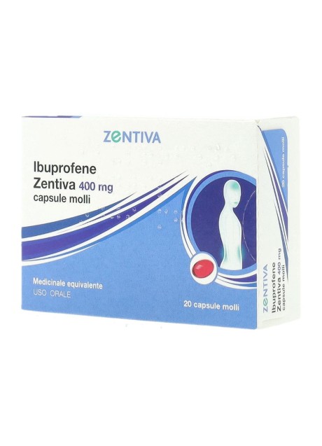 IBUPROFENE (ZENTIVA)*20 cps molli 400 mg
