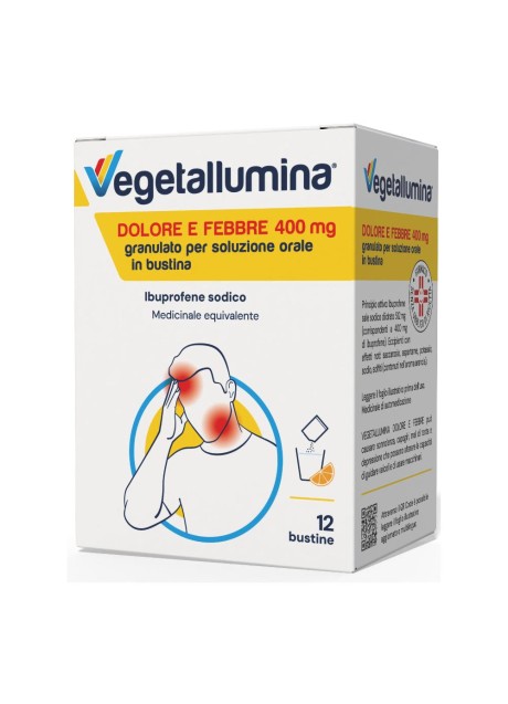 VEGETALLUMINA DOLORE E FEBBRE*12 bust 400 mg
