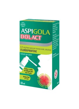 ASPIGOLADOLACT*spray mucosa orale 15 ml 8,75 mg/dose