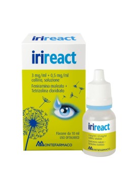 IRIREACT*collirio 1 flacone 10 ml 3 mg/ml + 0,5 mg/ml