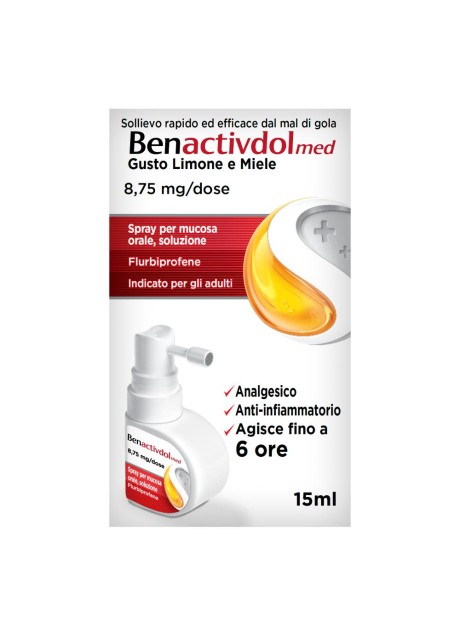 BENACTIVDOLMED*spray mucosa orale 15 ml 8,75 mg/dose