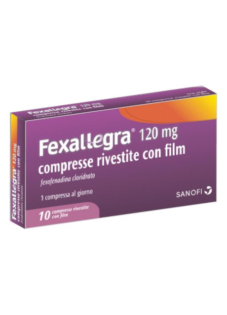 FEXALLEGRA*10 cpr riv 120 mg FEXALLEGRA*10 cpr riv 120 mg