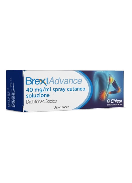 BREXIADVANCE*spray cutaneo 30 ml/125 erog 40 mg/ml con pompadosatrice