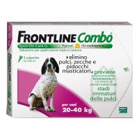 Frontline combo 3 pipette per cani da 20 a 40kg