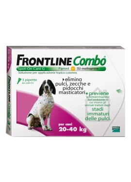 Frontline combo 3 pipette per cani da 20 a 40kg