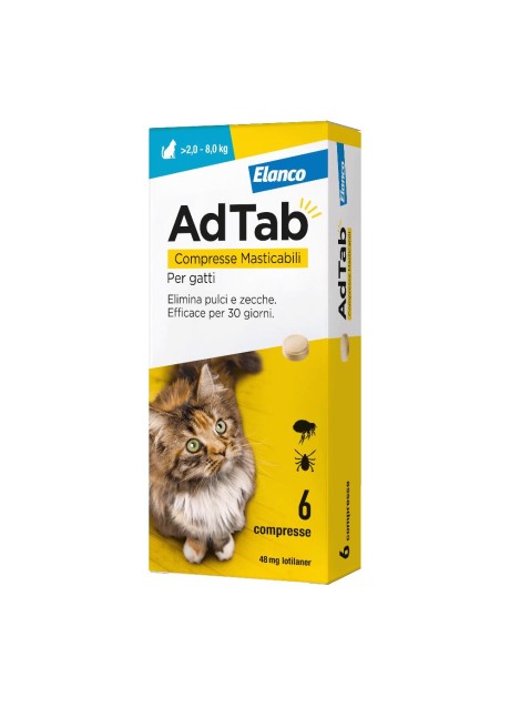 ADTAB 6 CPR 48 MG GATTI 2-8 KG