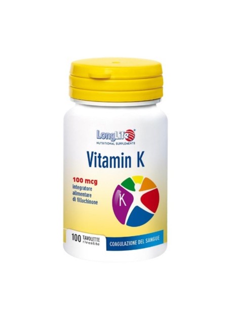 LONGLIFE VITAMIN K 100CP 100MCG