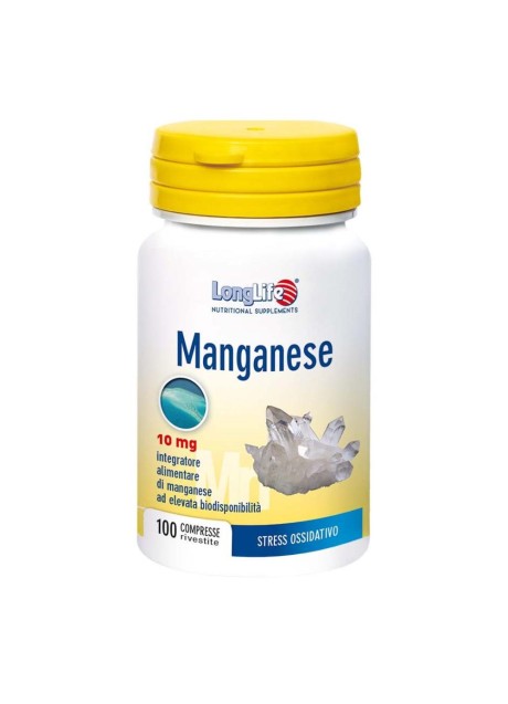 MANGANESE 10MG LONGLIFE 100CPR