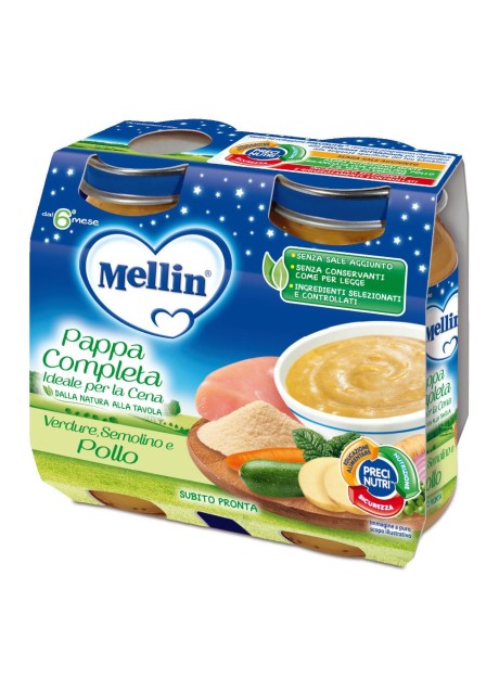 MELLIN CENA POLLO/VERD 2X200G