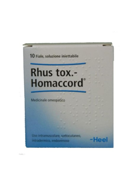 HEEL RHUS TOXICODENDRON HOMACCORD 10 FIALE DA 1,1 ML L'UNA