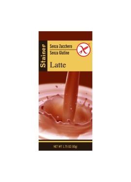STAINER TAVOLETTA DI CIOCCOLATO AL LATTE SENZA ZUCCHERO E SENZA GLUTINE 50 G
