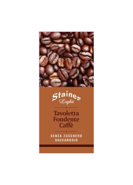STAINER TAVOLETTA DI CIOCCOLATO AL CAFFE' SENZA ZUCCHERO E SENZA GLUTINE 50 G