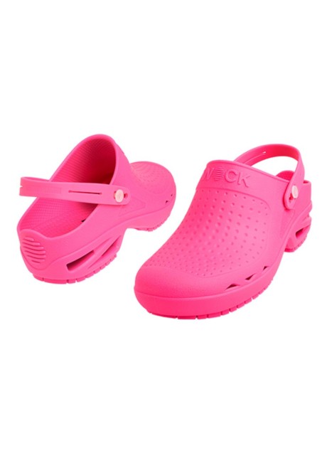 WOCK CLOG BIANCO/FUCHSIA 37/38