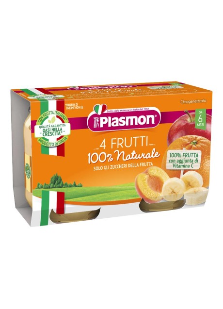 PLASMON OMOG 4 FRUTTI 2X104G