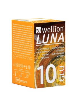 WELLION LUNA 10 STRIPS GLUCOSI