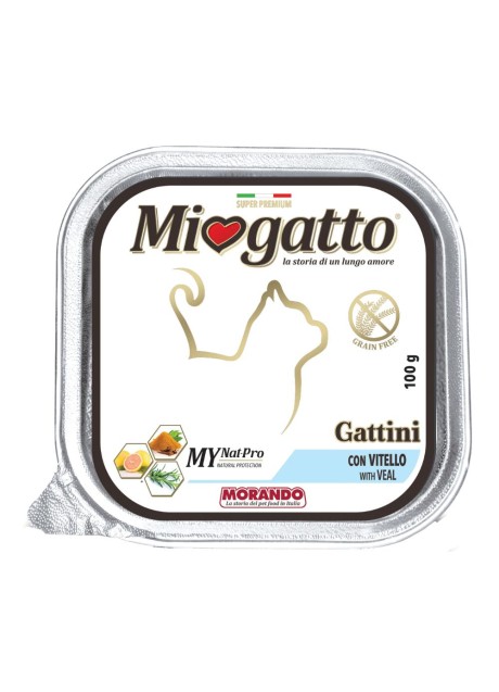 MIOGATTO GATTINI VITELLO 100G