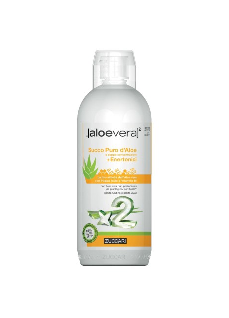 Aloevera2 puro succo d'Aloe a doppia concentrazione + enertonici 1 l