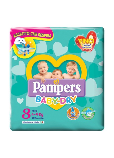 PAMPERS BD DOWNCOUNT MIDI 20PZ