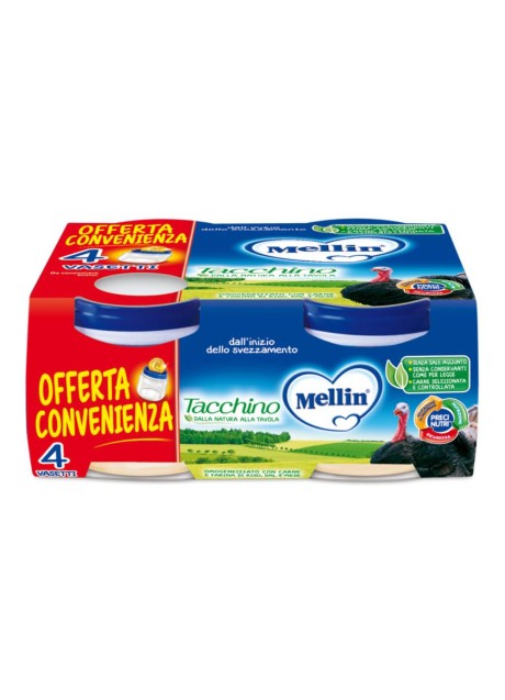 MELLIN-OMO.TACCHINO 4X80G