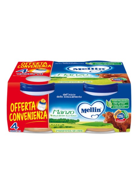 MELLIN-OMO.MANZO 4X80G