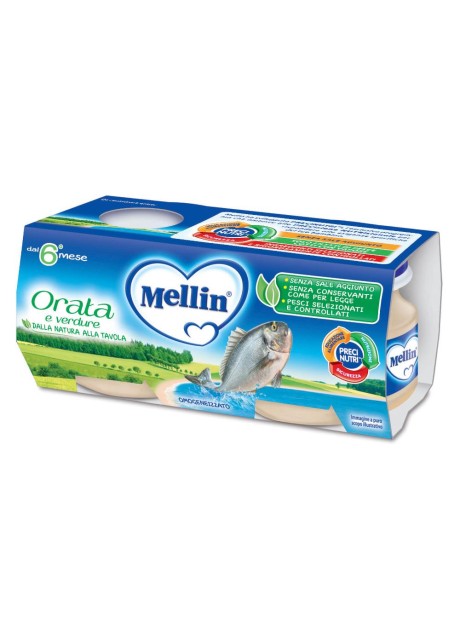 MELLIN OMOGENEIZZATO ORATA 2X80 G