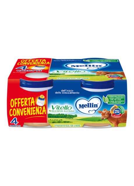 MELLIN OMOG VITELLO 4X80G