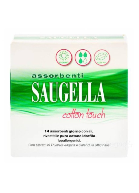 SAUGELLA COTTON TOUCH ASSORBENTI GIORNO 14 PEZZI TAGLIO PREZZO