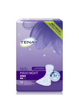 Tena lady maxi night - assorbenti per incontinenza urinaria - 12 pezzi