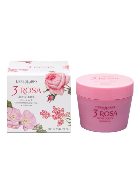 ERBOLARIO 3 ROSA CR CORPO 200ML