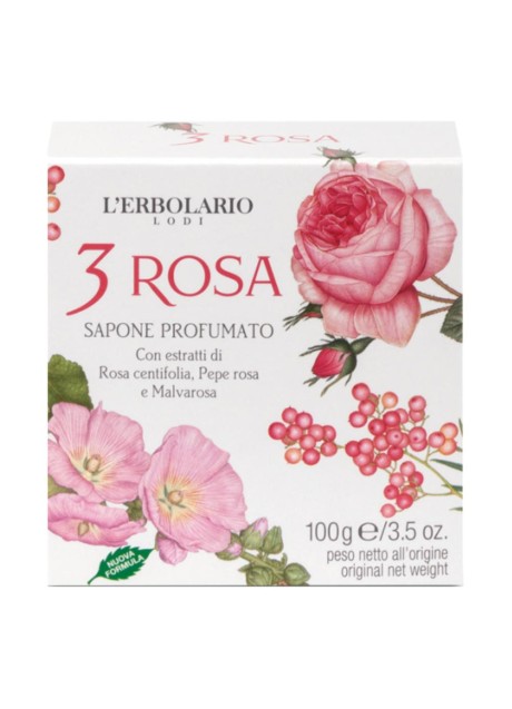 ERBOLARIO 3 ROSA SAPONE 100G