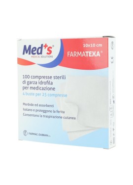 MEDS GARZA 12/8 10X10CM 100PZ