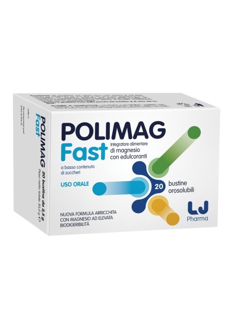 Polimag Fast - 20 bustine orosolubili di magnesio