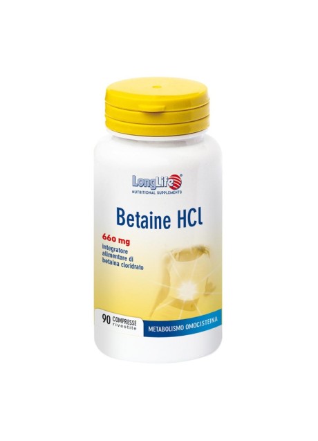 LONGLIFE BETAINE HCL 90 COMPRESSE