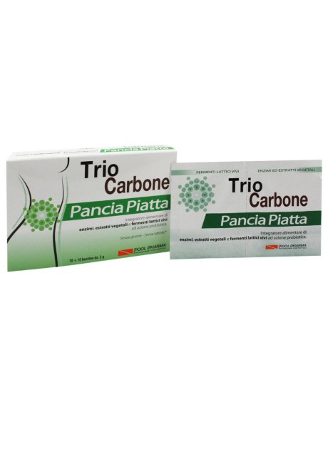 TRIOCARBONE PANCIA PIATTA 10 + 10 BUSTINE