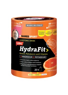 Named Sport Hydrafit 400 g - Integratore salino aroma arancia rossa