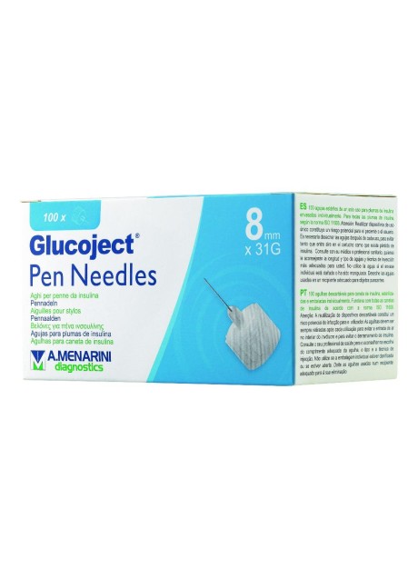 GLUCOJECT PEN NEEDLES  8MM G31