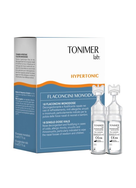 Tonimer aerosol - soluzione ipertonica - 18 flaconi monodose