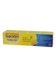 Supradyn ricarica 50+ - integratore di vitamine e minerali per persone over 50 - 15 compresse effervescenti