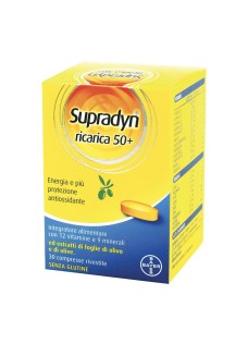 Supradyn ricarica 50+ - integratore di vitamine e minerali per persone over 50 - 30 compresse rivestite