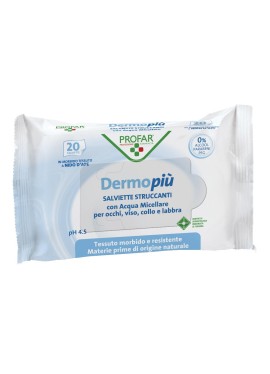 DERMO PIU' SALVIETTINE STRUCCANTI 20 PEZZI PROFAR