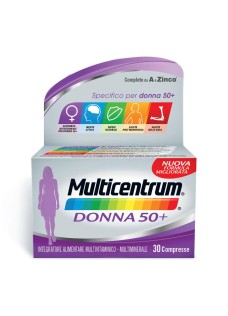 Multicentrum donna 50+ - integratore di vitamine indicato per donne over 50 - 30 compresse