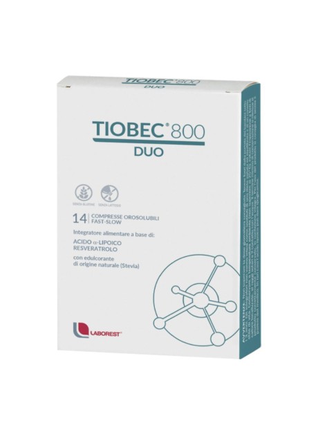 TIOBEC 800 DUO COMPRESSE OROSOLUBILI 18,9 G