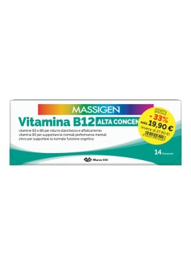 MASSIGEN VITAMINA B12 ALTA CONCENTRAZIONE 14+14 FLACONCINI DA 8 ML