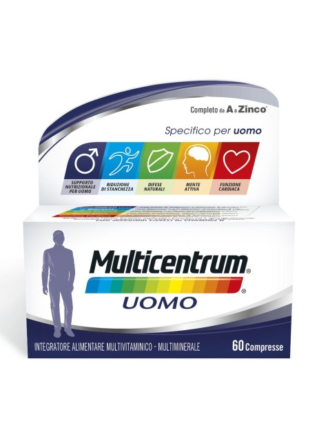 Multicentrum - integratore multivitaminico per uomo adulto - 60 compresse