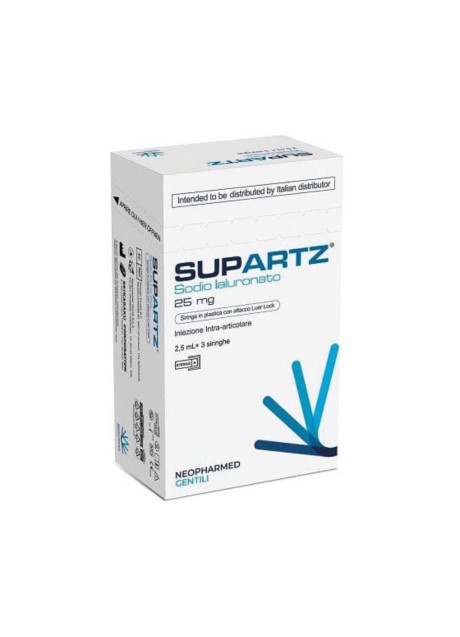 SIRINGA PRERIEMPITA INTRA-ARTICOLARE SUPARTZ ACIDO IALURONICO 25 MG 2,5 ML 3 PEZZI