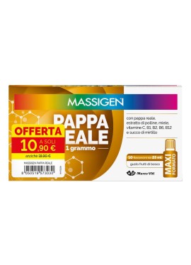 MASSIGEN PAPPA REALE 10 FLACONCINI DA 25 ML 10,90 E
