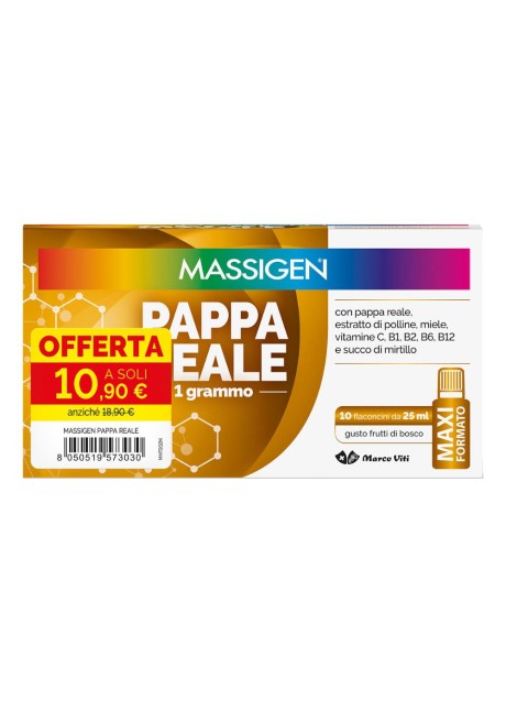 MASSIGEN PAPPA REALE 10 FLACONCINI DA 25 ML 10,90 E